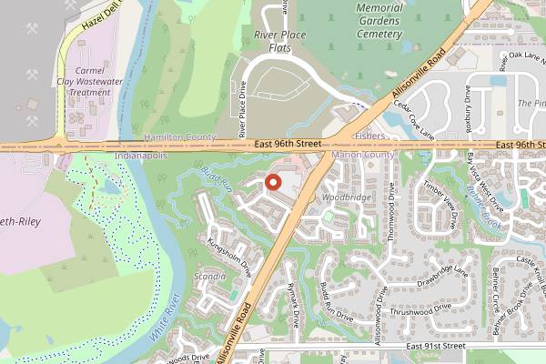 Map showing Native Bread in Indianapolis