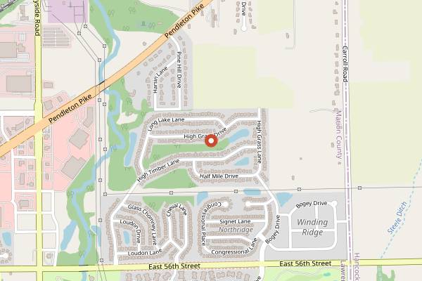 Map showing Convivio Italian Artisan Cuisine in Indianapolis
