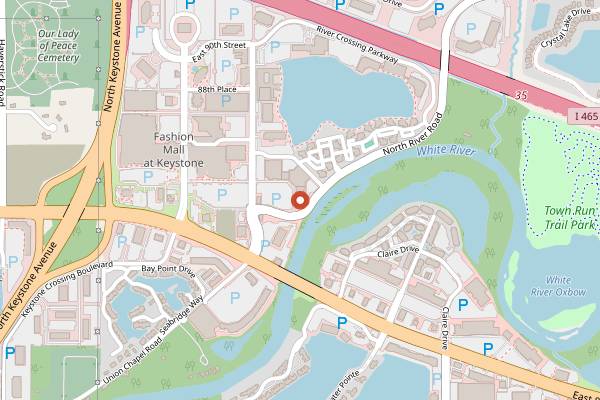 Map showing Late Harvest Kitchen in Indianapolis