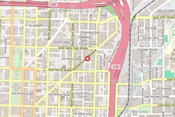 Map showing Tini in Indianapolis