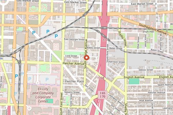 Map showing Iaria's Italian Restaurant in Indianapolis