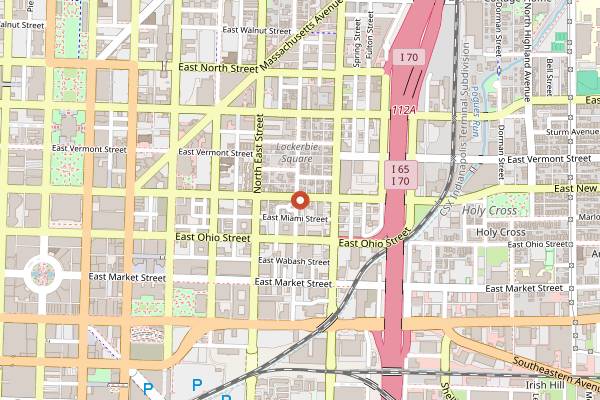 Map showing Vida in Indianapolis