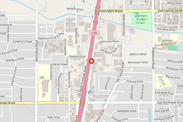 Map showing CHAR Restaurant in Jackson
