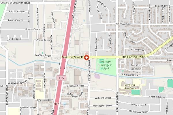 Map showing Crazy Cat Eat Up in Jackson