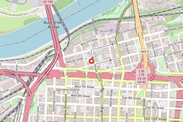 Map showing Thou Mayest Coffee Roasters in Kansas City