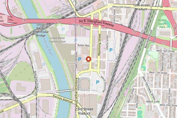 Map showing Golden Ox in Kansas City