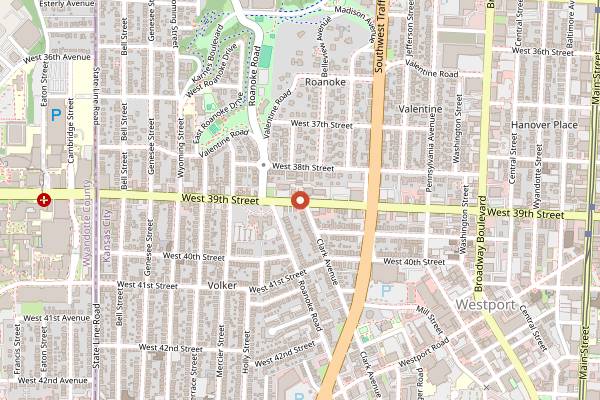 Map showing Buddy's Hideout in Kansas City