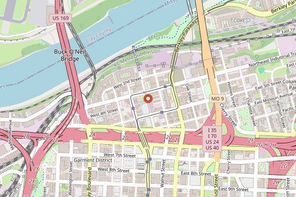 Map showing Habashi House in Kansas City