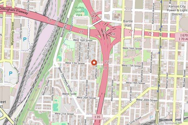 Map showing Yoli Tortilleria in Kansas City