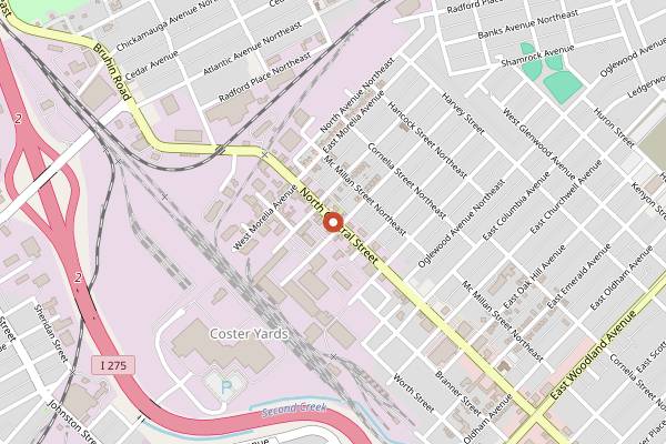 Map showing Elst Brewing Company in Knoxville