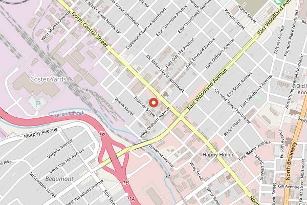 Map showing Wild Love Bakehouse in Knoxville
