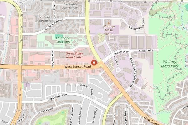 Map showing Project V Bakery in Las Vegas