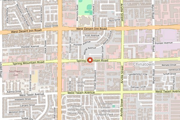 Map showing Ronald's Donuts in Las Vegas