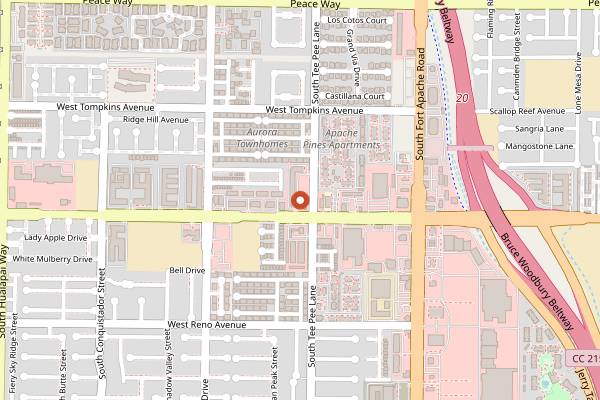 Map showing Senza Gluten-Free Bakery in Las Vegas