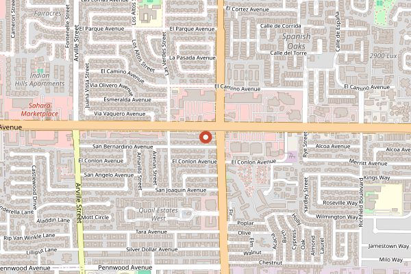 Map showing Herbs and Rye in Las Vegas