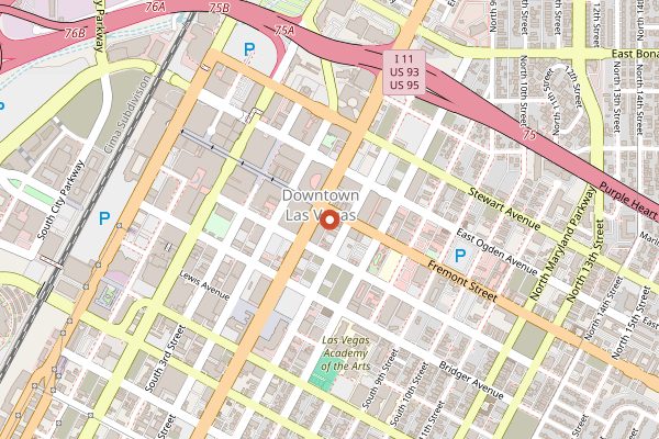 Map showing The Griffin in Las Vegas