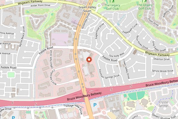 Map showing The Cracked Egg (Henderson) in Las Vegas