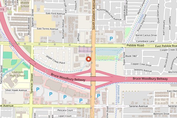 Map showing The Original Sunrise Cafe in Las Vegas