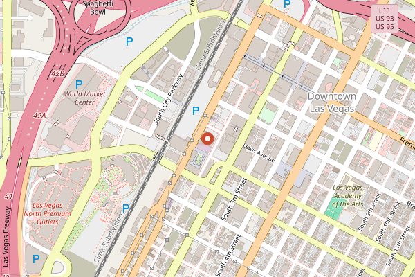Map showing Secret Pizza (Cosmopolitan) in Las Vegas