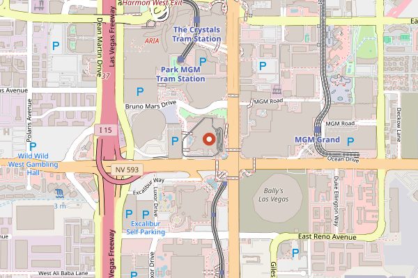 Map showing Shake Shack (New York-New York) in Las Vegas