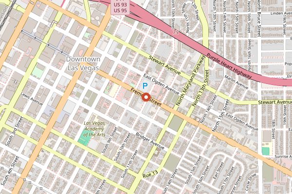 Map showing PublicUs in Las Vegas