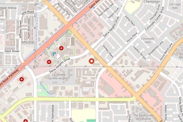 Map showing Rosallie Le French Cafe in Las Vegas