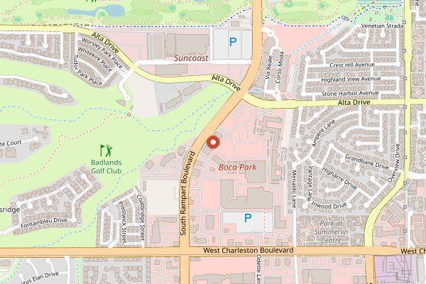 Map showing Sambalatte Coffee Roasters in Las Vegas