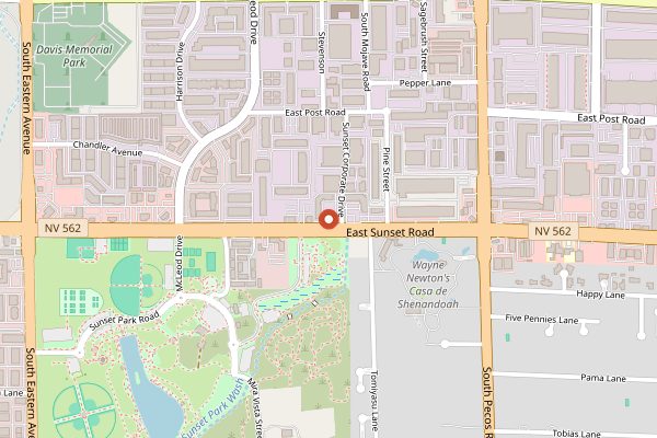 Map showing Sunrise Coffee in Las Vegas