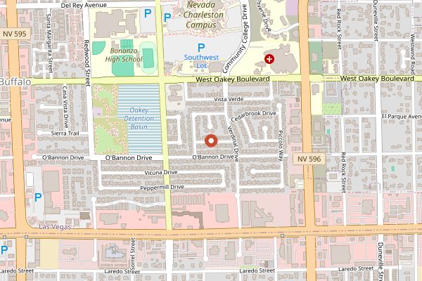 Map showing The Coffee Class in Las Vegas