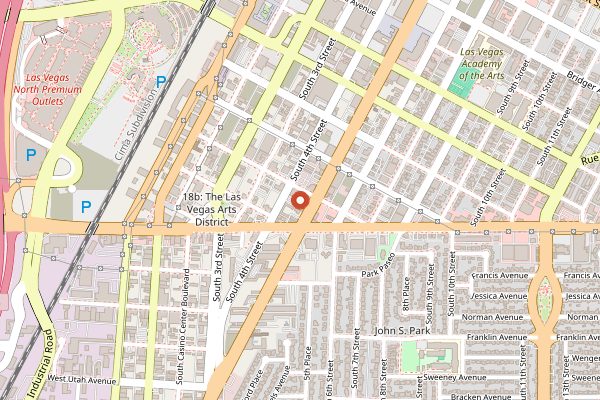 Map showing The Goodwich in Las Vegas