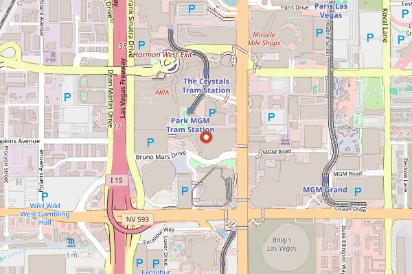 Map showing Eataly Las Vegas in Las Vegas