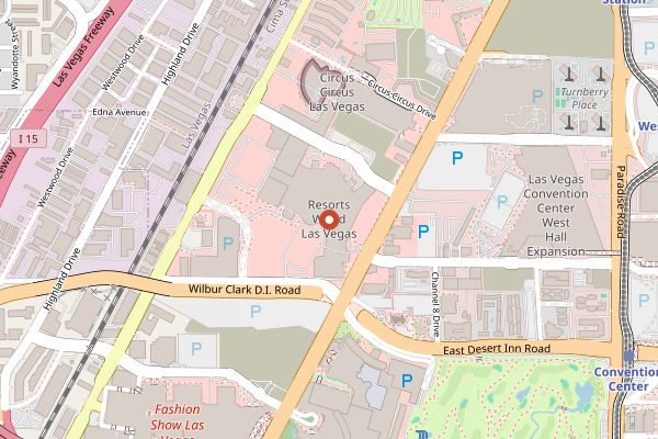 Map showing FUHU in Las Vegas