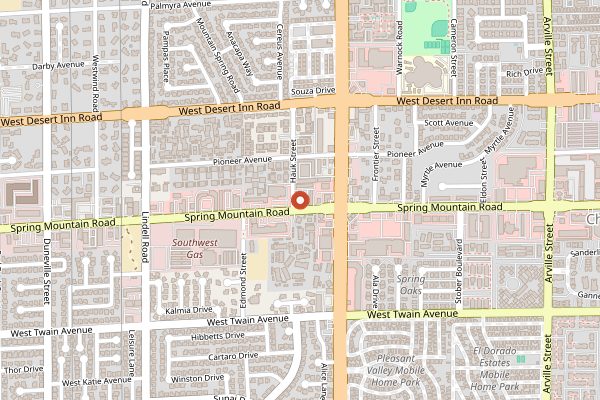 Map showing Kabuto Edomae Sushi in Las Vegas