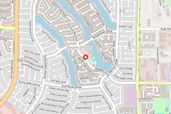 Map showing Marche Bacchus in Las Vegas