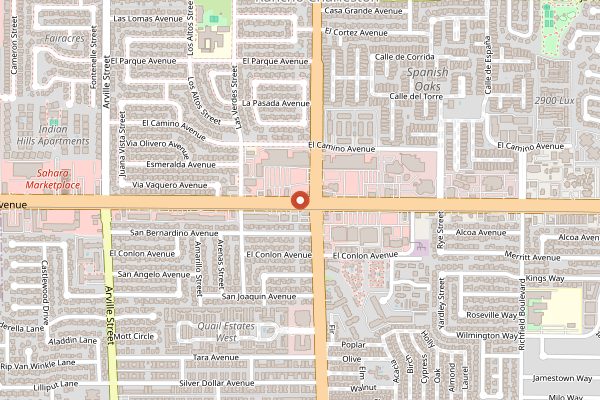 Map showing Weera Thai in Las Vegas