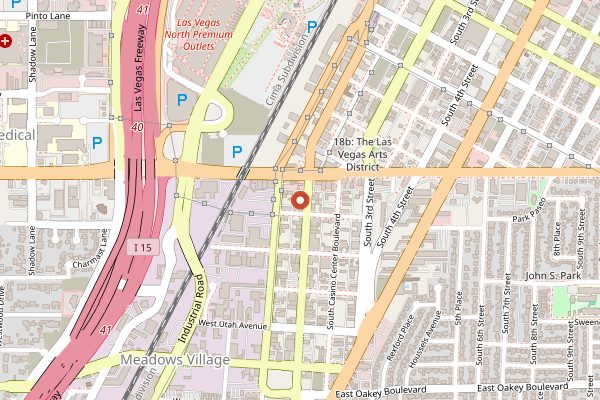 Map showing Makers and Finders Roastery in Las Vegas