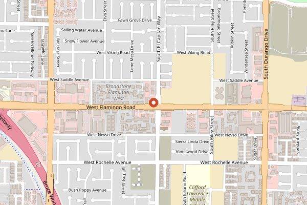 Map showing Hamsa Mediterranean Grill in Las Vegas