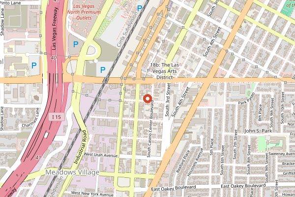Map showing Tacotarian in Las Vegas