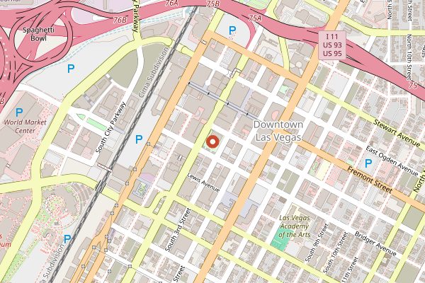 Map showing Dream Asia Food Fest in Las Vegas