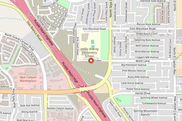 Map showing Great American Foodie Fest in Las Vegas