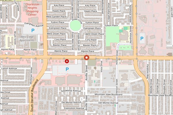 Map showing Yui Edomae Sushi in Las Vegas