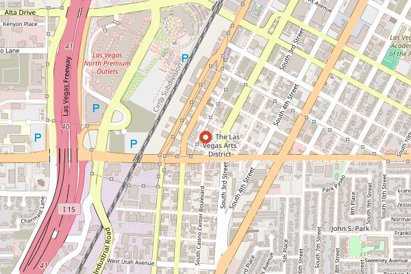 Map showing Lip Smacking Foodie Tours in Las Vegas