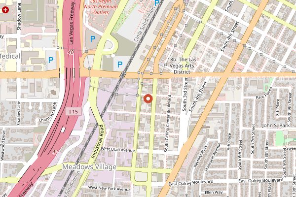 Map showing Casa Don Juan (Main Street) in Las Vegas