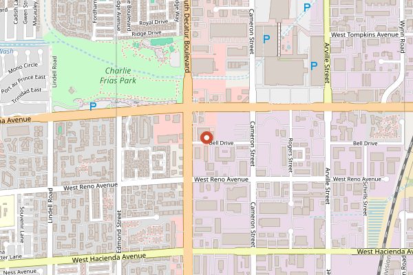 Map showing International Marketplace in Las Vegas