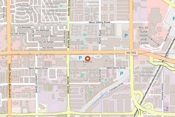 Map showing Apex Social Club in Las Vegas
