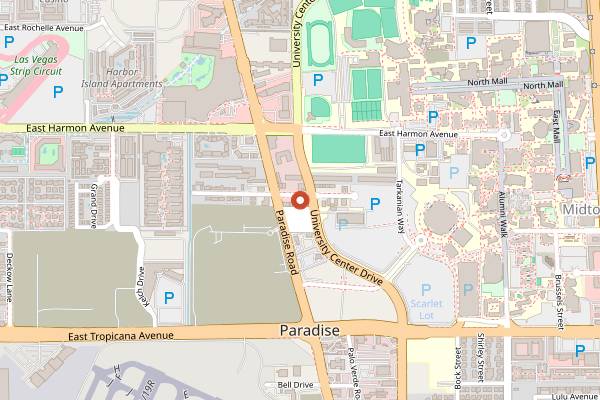 Map showing Double Down Saloon in Las Vegas