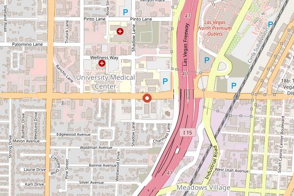 Map showing Frankie's Tiki Room in Las Vegas