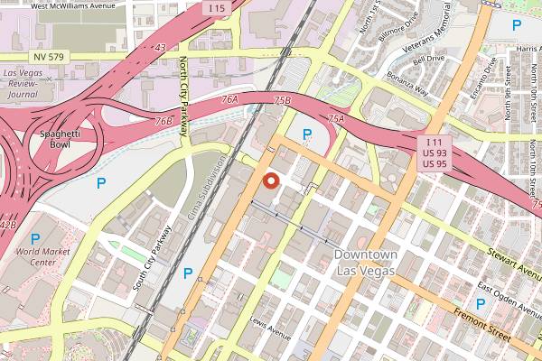 Map showing Legacy Club in Las Vegas