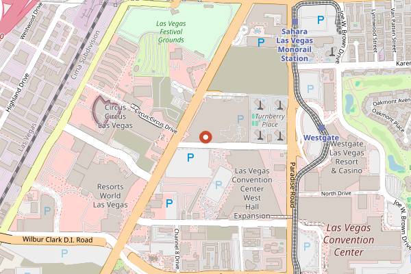 Map showing LIV Las Vegas in Las Vegas