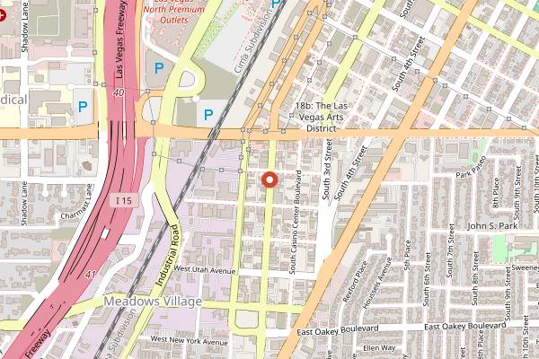 Map showing Velveteen Rabbit in Las Vegas